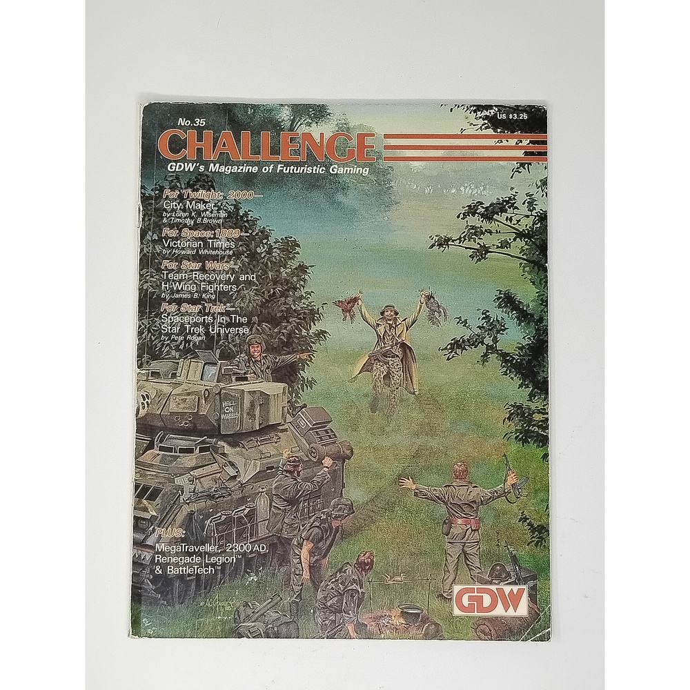 Vintage GDW Challenge Magazine 35 RPG 2300AD Twilight 2000 Star Wars Star Trek
